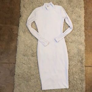 White Midi Bodycon Dress
